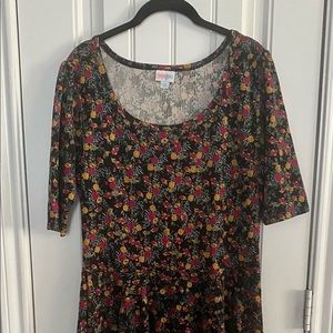 Lularoe size 2XL dress floral print